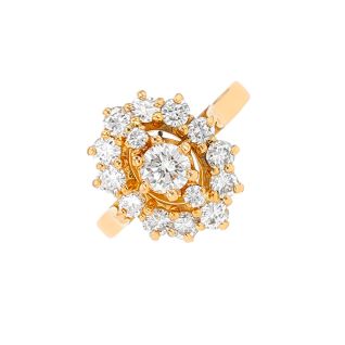 Bague or jaune diamant (s)