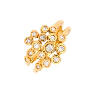 Bague or jaune diamant (s)