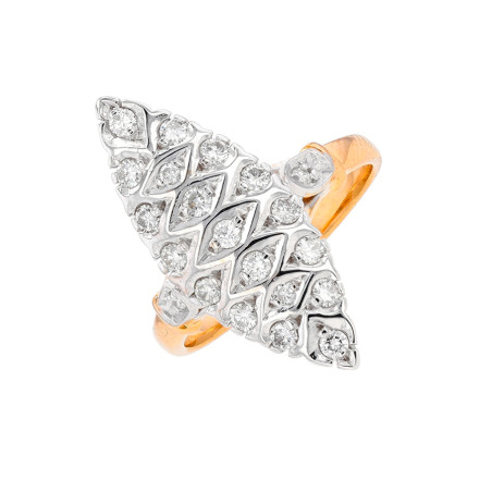 Bague marquise diamants...