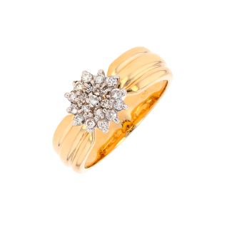 Bague or jaune diamant (s)