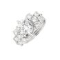Bague or gris diamant (s) de centre 3.51ct certifié LFG I/P1