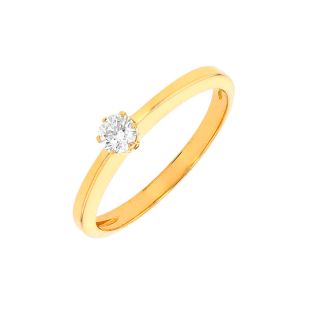 Solitaireor jaune diamant (s)