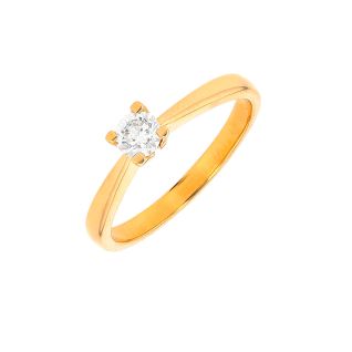 Solitaireor jaune diamant (s)