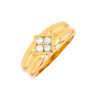 Bague or jaune diamant (s)