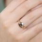 Bague or jaune saphir et diamant(s) 