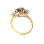 Bague or bicolore saphir et diamant(s) 