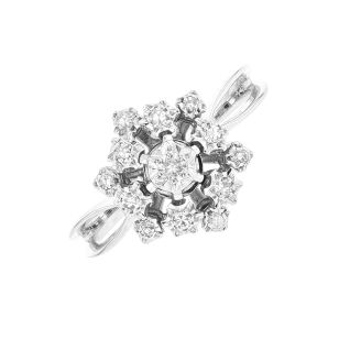 Bague or gris diamant (s) 
