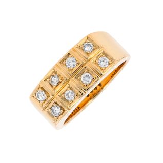 Bague or jaune diamant (s)