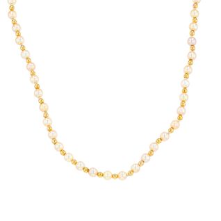 collier or jaune Perle