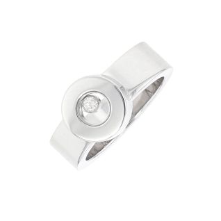 Bague or gris diamant (s) signé CHOPARD
