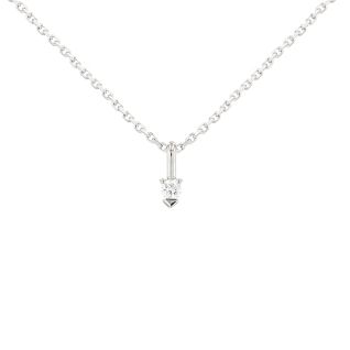 Collier maille forçat or gris diamant (s)