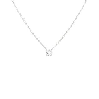 Collier or gris diamant (s) 