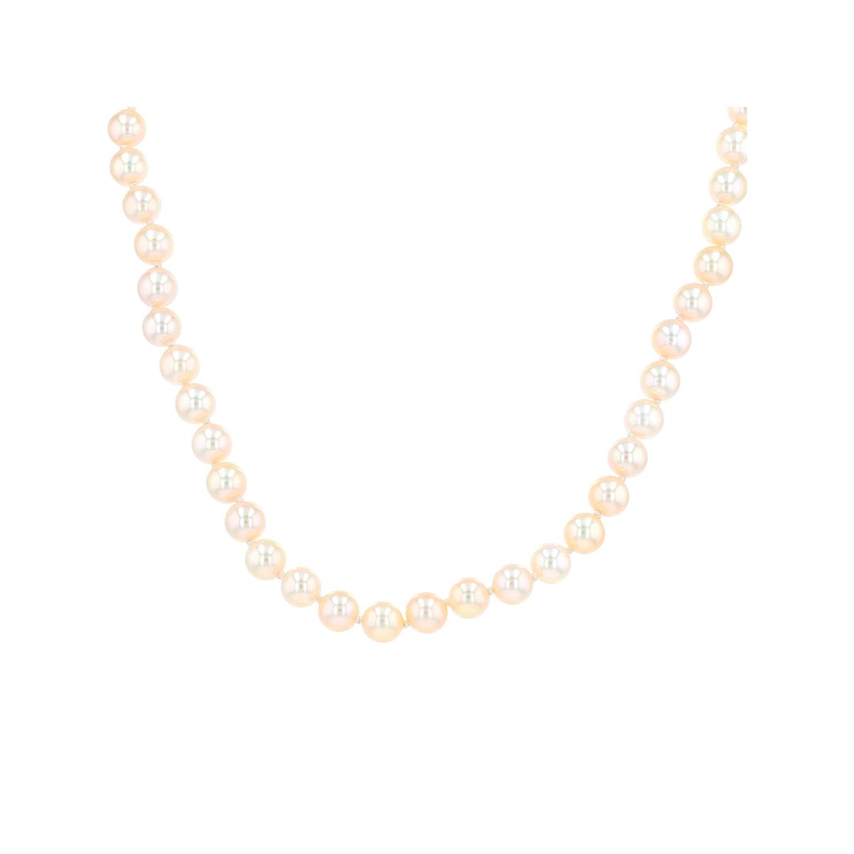Collier Vintage De 79 Perles De Culture - 59,5 Cm, Fermoir Or Jaune 18K, Occasion Parfait état