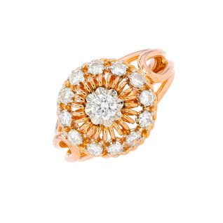 Bague 2 ors diamant (s) Vintage