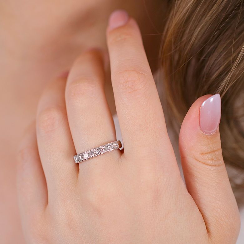 Alliance or gris diamant (s) 