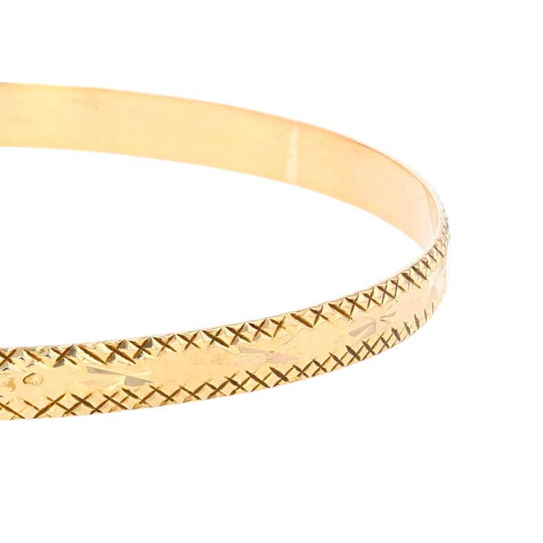 Bracelet Jonc Rigide or jaune 