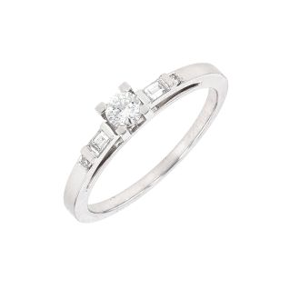 Solitaireor gris diamant (s) signé MAUBOUSSIN
