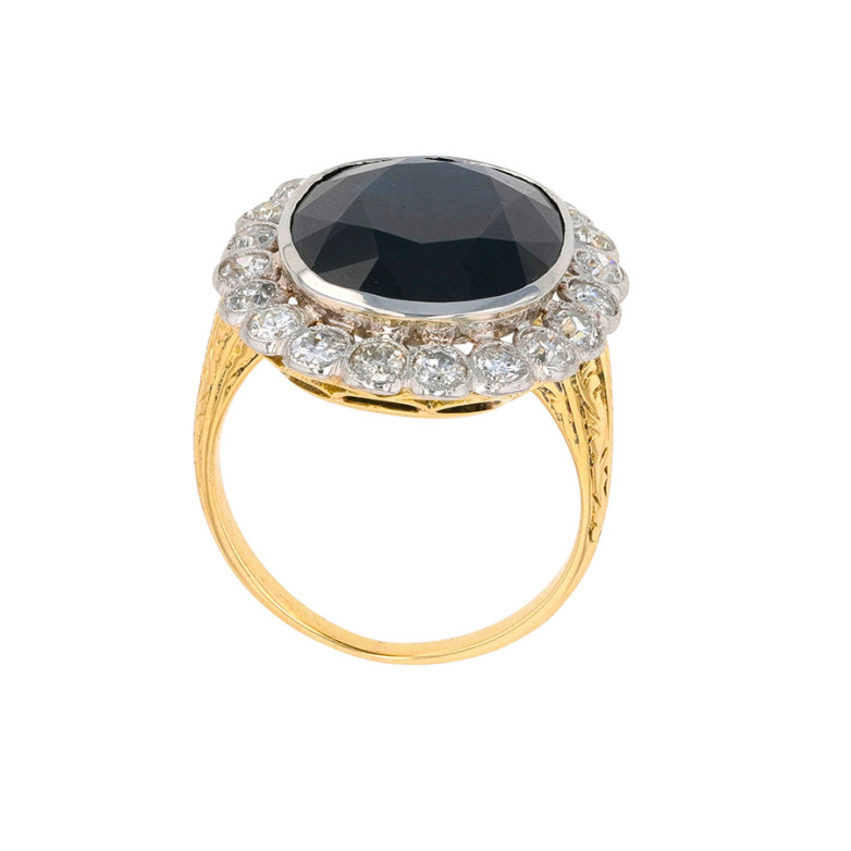 Bague vintage saphir 12.88...