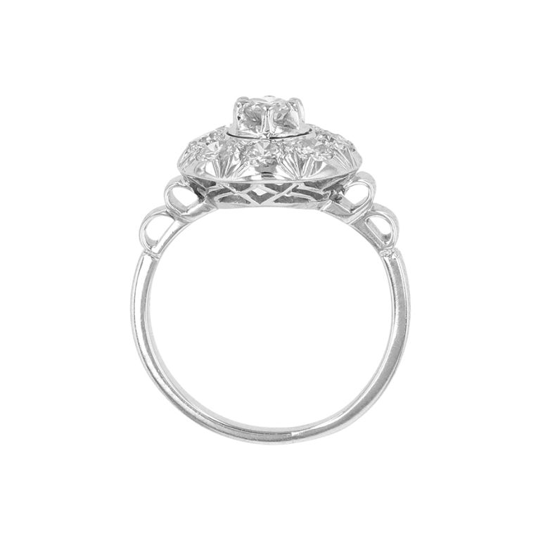 Bague Platine diamant (s) Vintage 