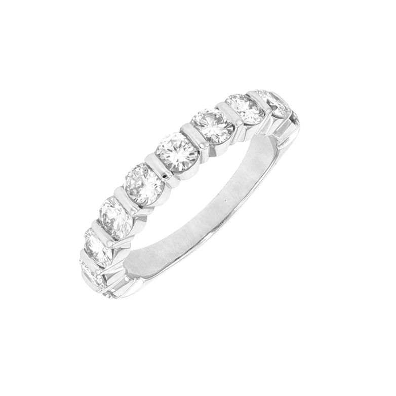 Alliance or gris diamant (s)