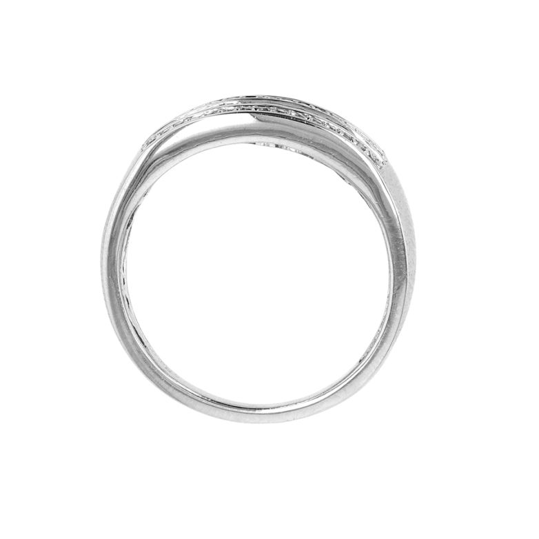 Bague or gris diamant (s) 