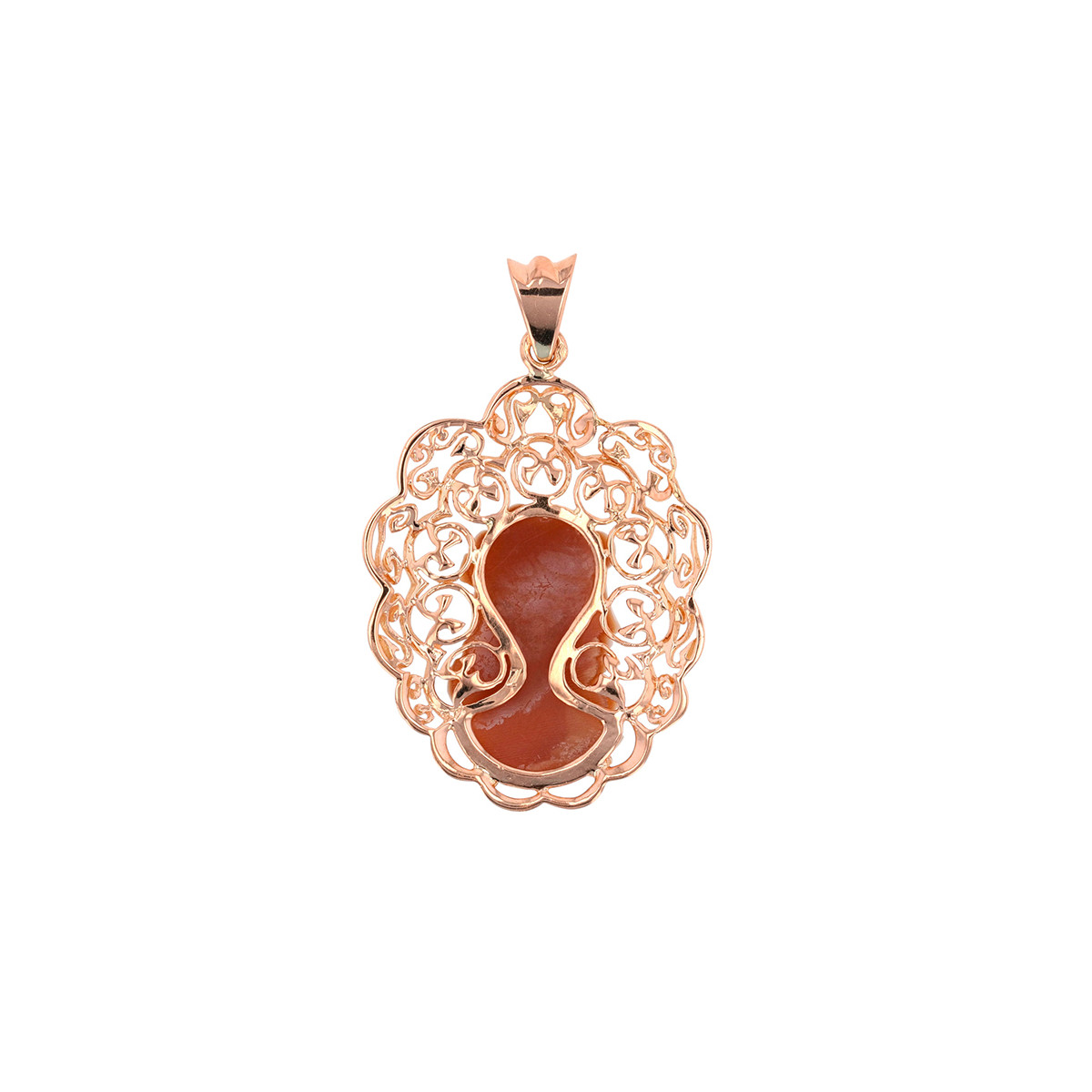 Broche-pendentif Camée En Or 18 Carats - Poinçon Tête D'aigle, Occasion Très Bon état