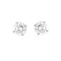 Boucles d'oreilles or gris diamant (s)