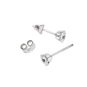 Boucles d'oreilles or gris diamant (s) 