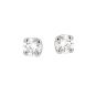 Boucles d'oreilles or gris diamant (s) 