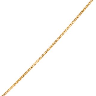 Chaine maille palmier or jaune