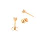 Boucles d'oreilles or jaune diamant (s) 