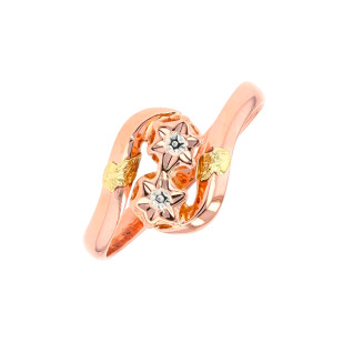 Bague ancienne or rose,...