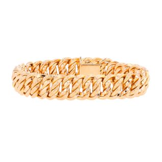 Bracelet américaine or jaune Vintage 