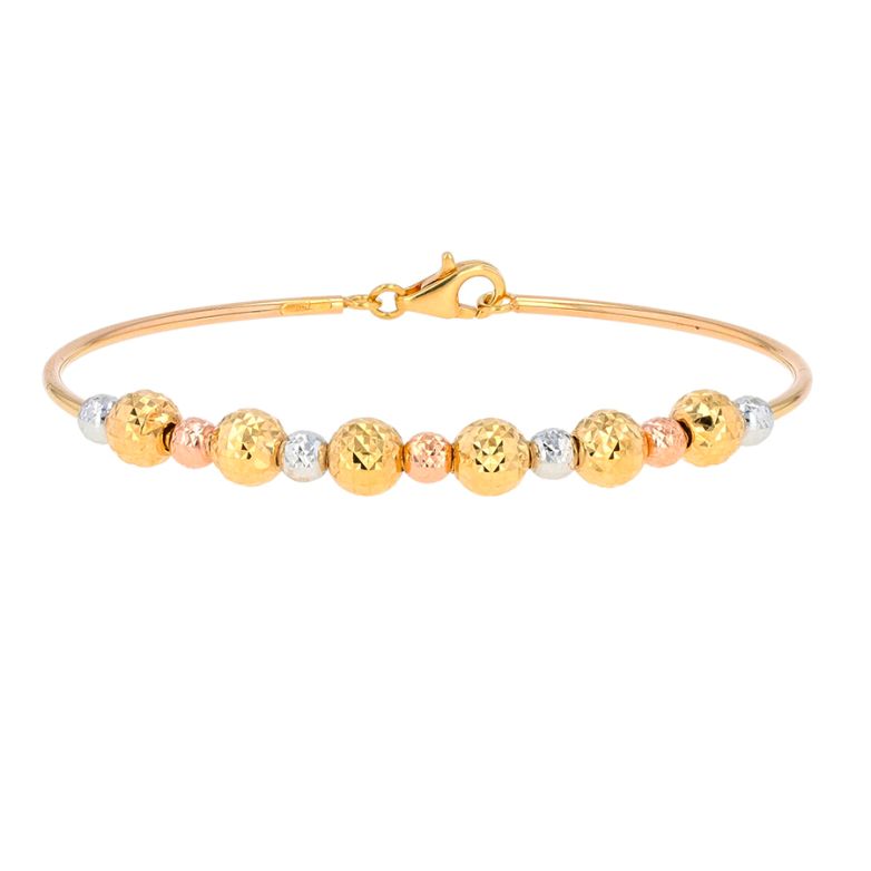 Bracelet or jaune, rose, blanc
