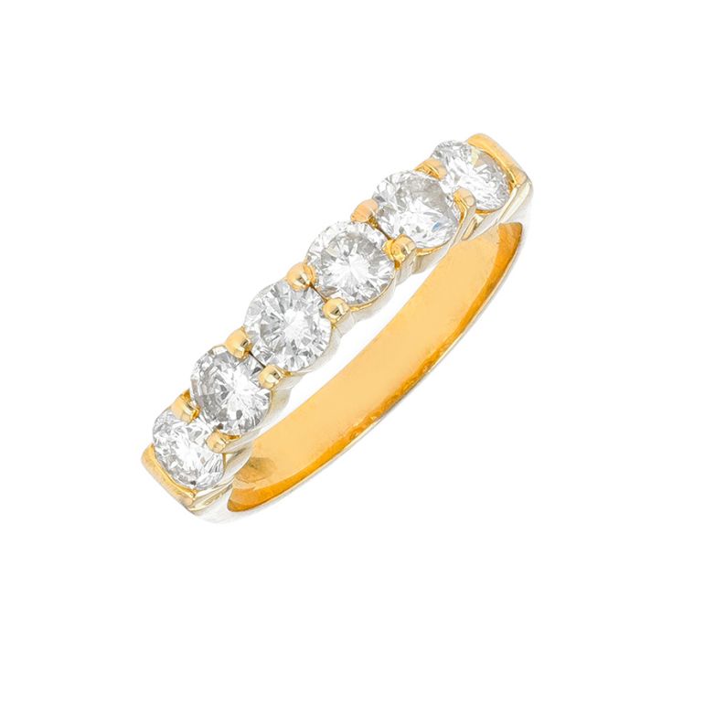 Alliance or jaune diamant (s)