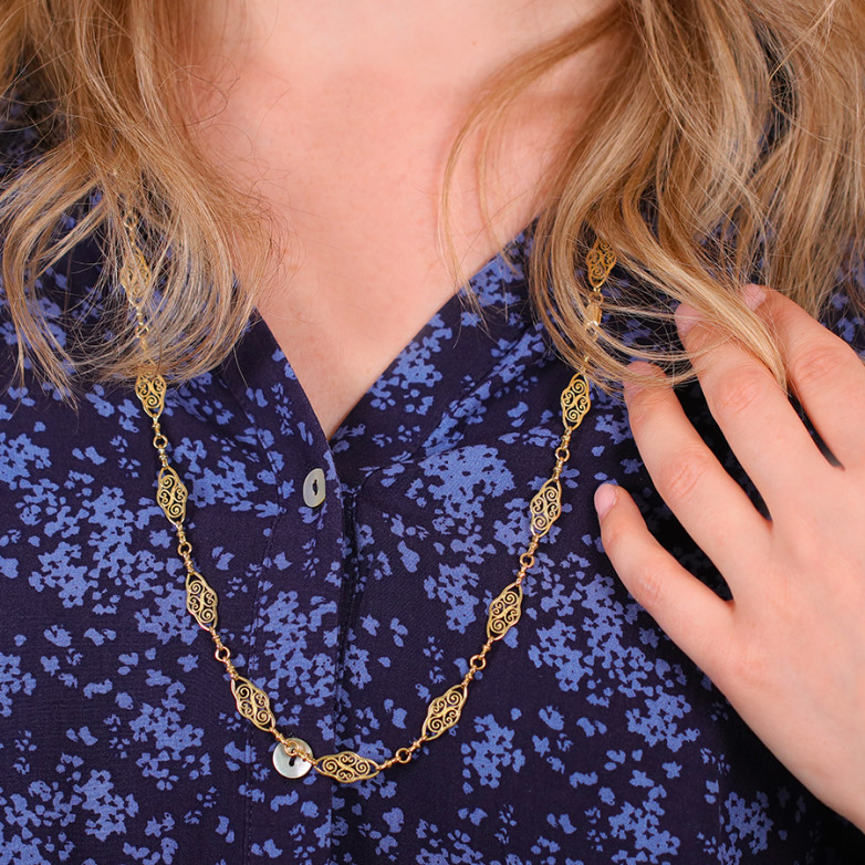 Collier vintage maille...