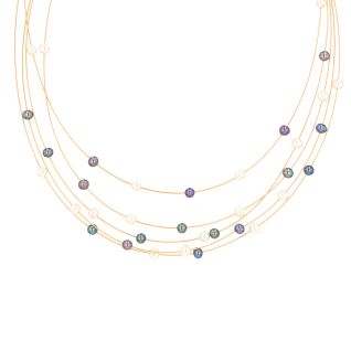 collier or jaune Perle