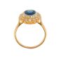 Bague or bicolore saphir et diamant(s) 