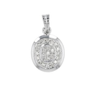 Pendentif or gris diamant (s)