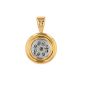 Pendentif or bicolore diamant (s) 