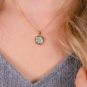 Pendentif or bicolore diamant (s) 