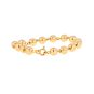 Bracelet maille boule or jaune 