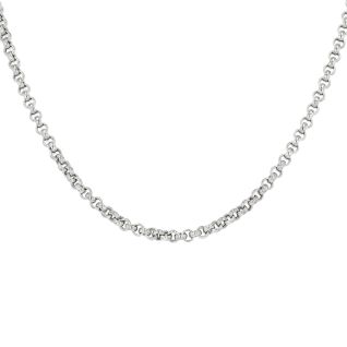 Chaine maille jaseron or gris