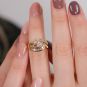 Bague or jaune diamant (s) 