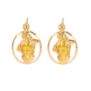 Boucles d'oreilles or jaune