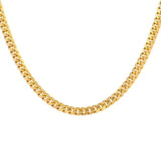 Collier maille gourmette or jaune