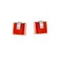 Boucles d'oreilles or rose diamant (s)
