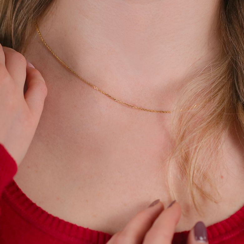 Chaine maille forçat or jaune 