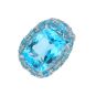 Bague or gris Topaze