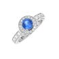 Bague or gris saphir et diamant(s)